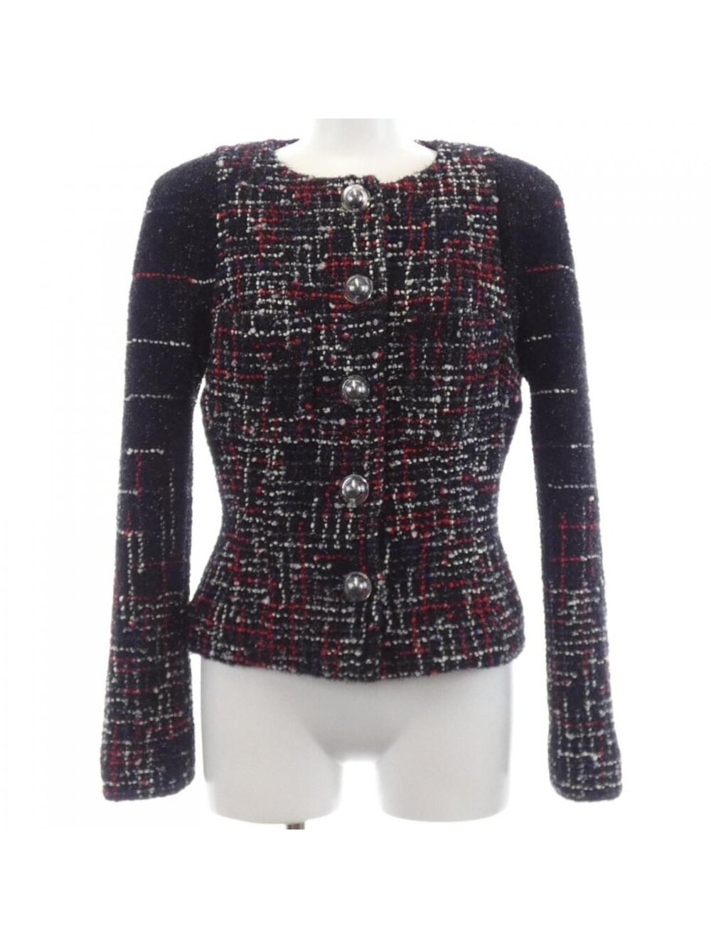 Chanel Collarless Jacket Black